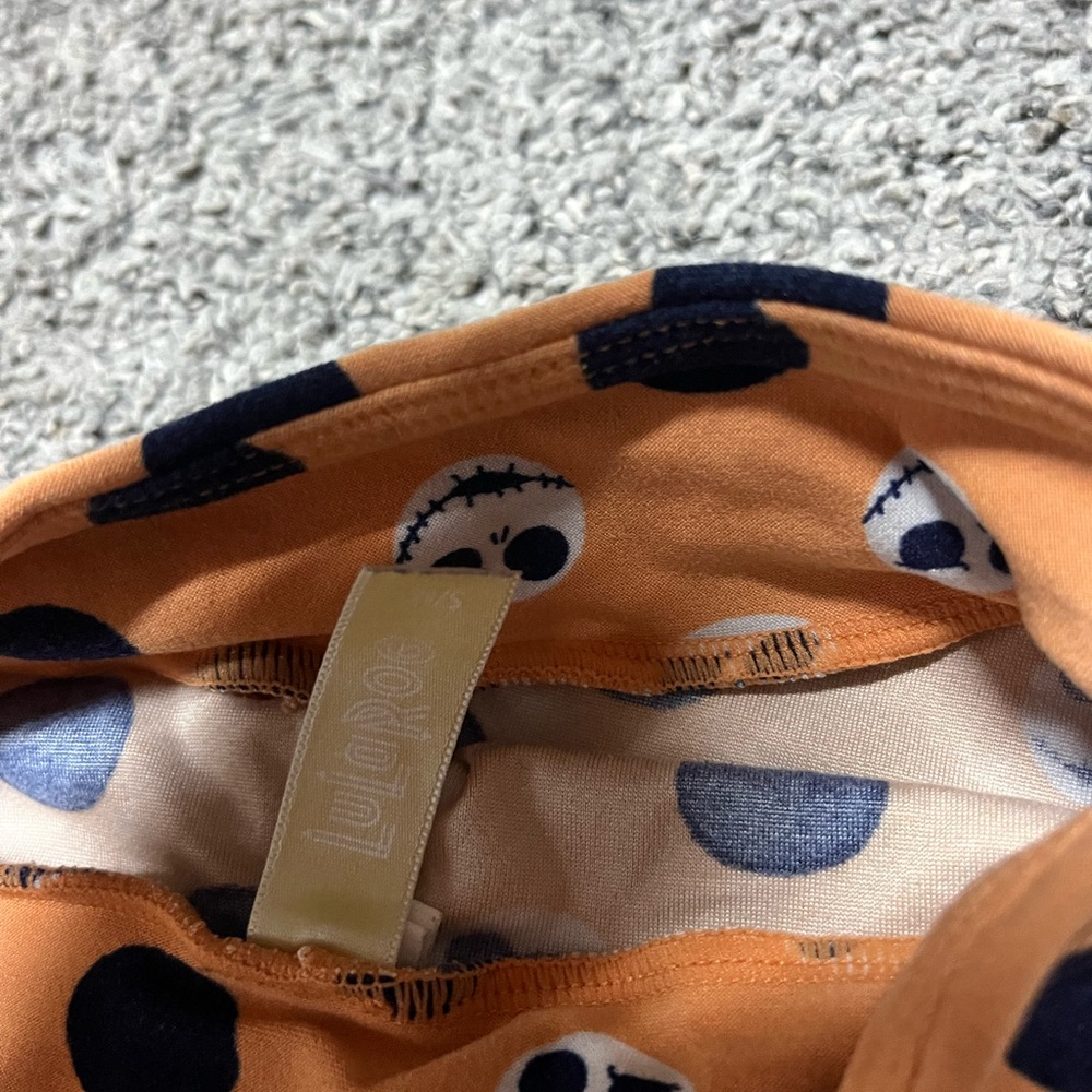 Kids Jack the skeleton LuLaRoe leggings - Picture 2 of 2